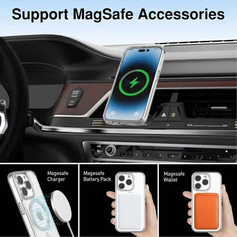 Magnetic Original Clear Case For iPhone